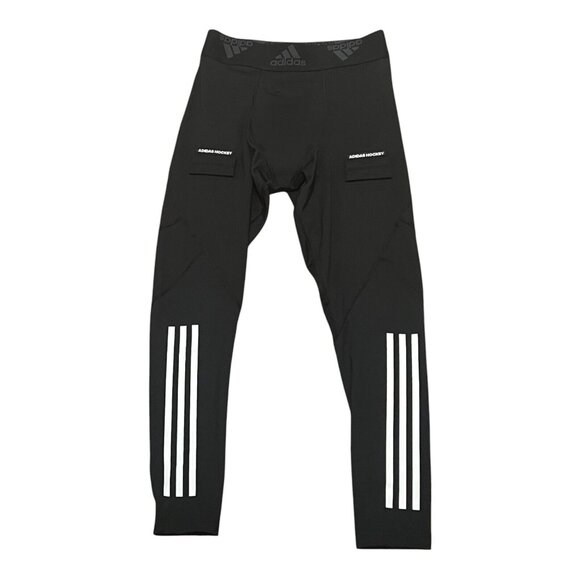 Adidas Hockey Baselayer Tights with Cup Mens Black adiHockey Pants Size S GQ9502 - Picture 5 of 8